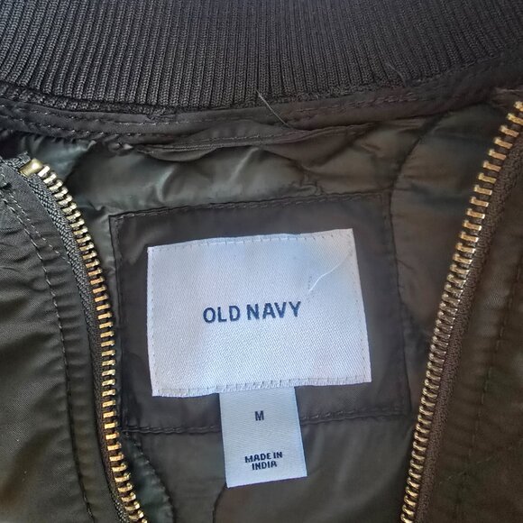 Old Navy Quilted Zip Jacket Womens Medium M Excellent Condition Green - Picture 6 of 12